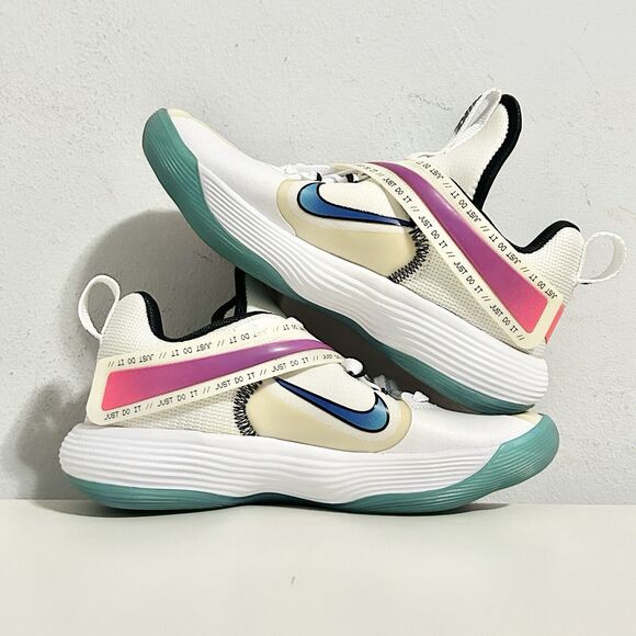 Nike Wmns React HyperSet SE “Crimson Jade” Sample Women’s Size 6 Volleyball Shoe - Picture 6 of 9